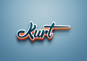 Cursive Name DP: Kurt