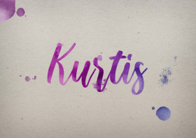 Kurtis Watercolor Name DP