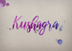 Kushagra Watercolor Name DP