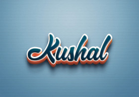 Cursive Name DP: Kushal