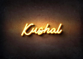 Glow Name Profile Picture for Kushal