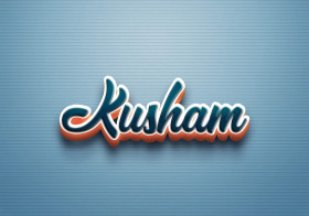 Cursive Name DP: Kusham