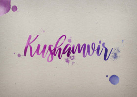Kushamvir Watercolor Name DP