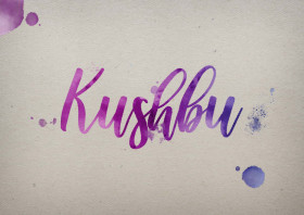 Kushbu Watercolor Name DP