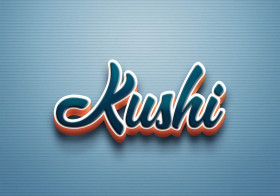 Cursive Name DP: Kushi