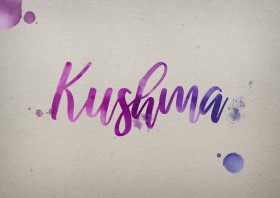 Kushma Watercolor Name DP