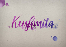 Kushmita Watercolor Name DP