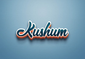 Cursive Name DP: Kushum