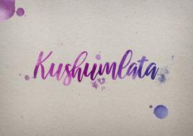 Kushumlata Watercolor Name DP
