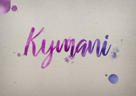 Kymani Watercolor Name DP