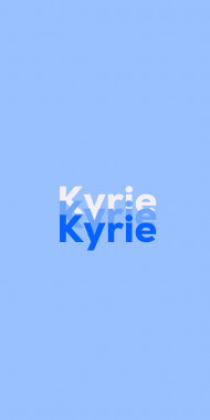 Name DP: Kyrie