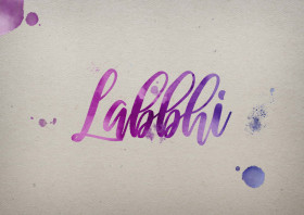 Labbhi Watercolor Name DP