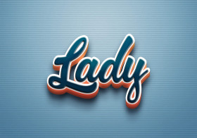 Cursive Name DP: Lady