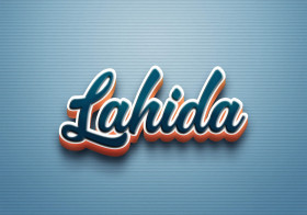 Cursive Name DP: Lahida