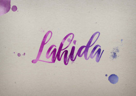 Lahida Watercolor Name DP