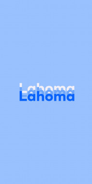 Name DP: Lahoma