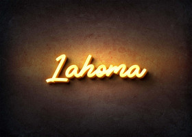 Glow Name Profile Picture for Lahoma