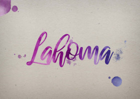 Lahoma Watercolor Name DP