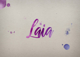 Laia Watercolor Name DP