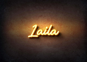 Glow Name Profile Picture for Laila