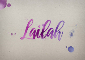 Lailah Watercolor Name DP