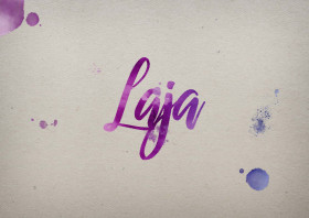 Laja Watercolor Name DP