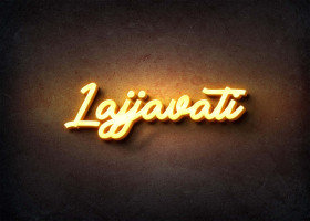 Glow Name Profile Picture for Lajjavati