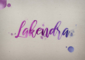 Lakendra Watercolor Name DP