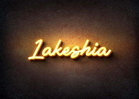 Glow Name Profile Picture for Lakeshia
