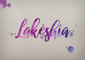 Lakeshia Watercolor Name DP
