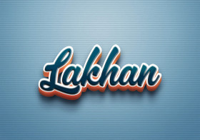 Cursive Name DP: Lakhan