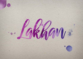 Lakhan Watercolor Name DP