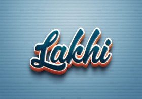 Cursive Name DP: Lakhi