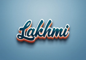 Cursive Name DP: Lakhmi