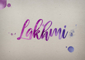 Lakhmi Watercolor Name DP