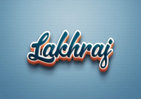 Cursive Name DP: Lakhraj