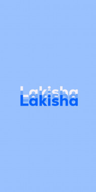 Name DP: Lakisha