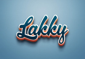 Cursive Name DP: Lakky