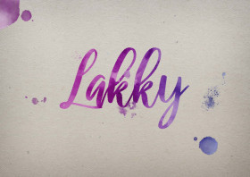Lakky Watercolor Name DP