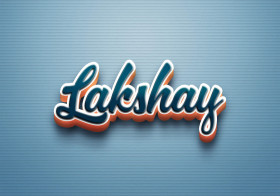 Cursive Name DP: Lakshay