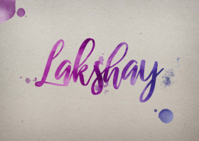 Lakshay Watercolor Name DP