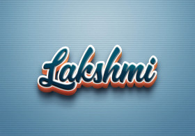 Cursive Name DP: Lakshmi