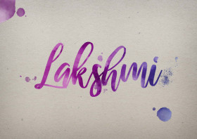 Lakshmi Watercolor Name DP