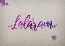 Lalaram Watercolor Name DP