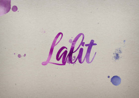Lalit Watercolor Name DP