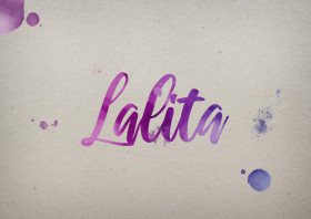 Lalita Watercolor Name DP