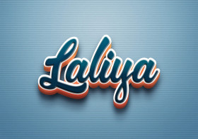 Cursive Name DP: Laliya