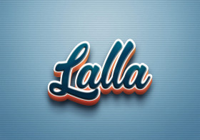 Cursive Name DP: Lalla