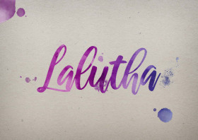 Lalutha Watercolor Name DP