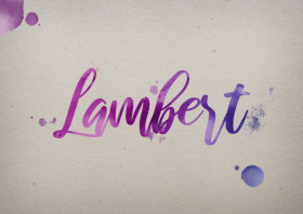 Lambert Watercolor Name DP